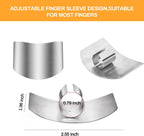 🔪 Kitchen Tool Aid Stainless Steel Finger Guard