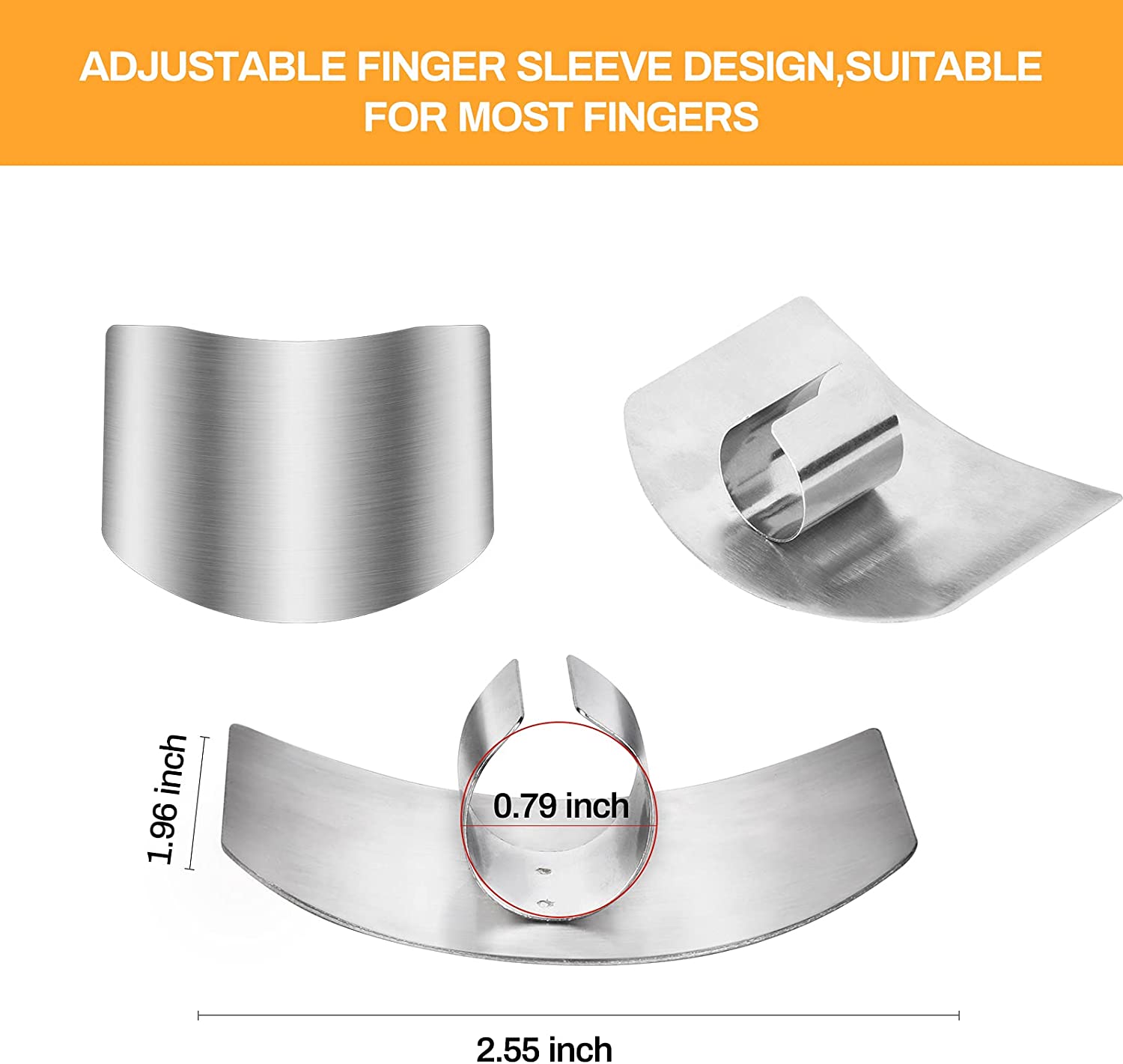 🔪 Kitchen Tool Aid Stainless Steel Finger Guard
