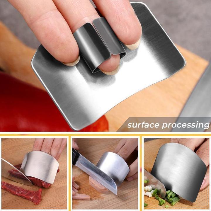 🔪 Kitchen Tool Aid Stainless Steel Finger Guard