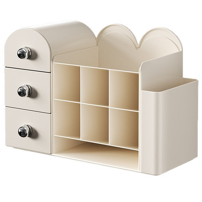 Multi-Functional Desktop Organizer with Integrated Drawer System