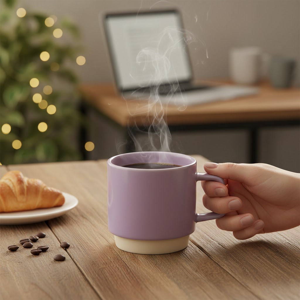 Artisan European-Style Ceramic Mug with Contemporary Aesthetic