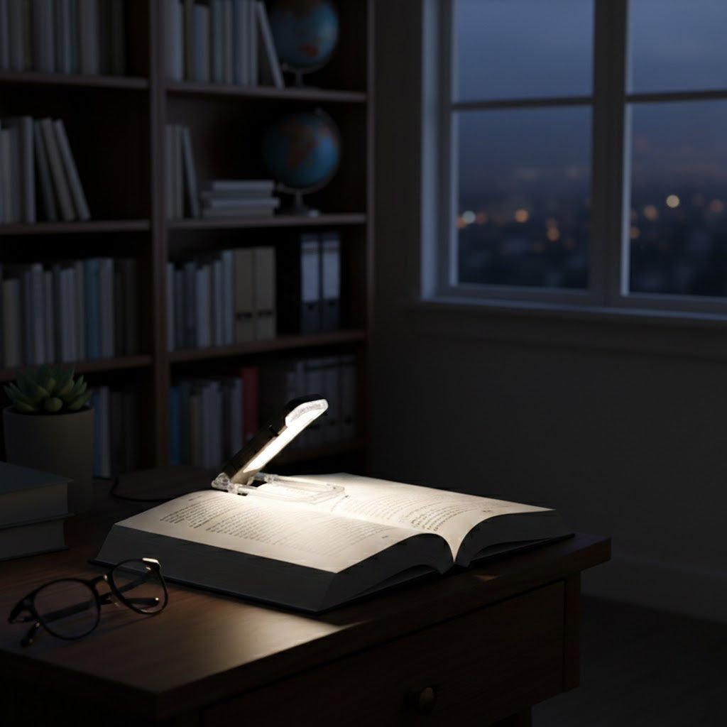 Portable USB Mini Eye-Protection Folding Book Light